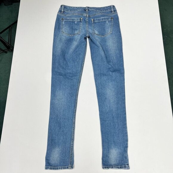 The Limited Women Slim Boyfriend Jeans Blue Stretch Medium Wash Low Rise Denim 0 - Picture 6 of 11